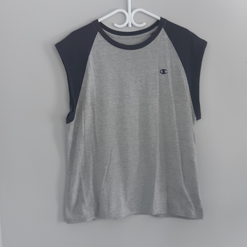 Champion Men's sport T-shirt  Size L, gray/blue